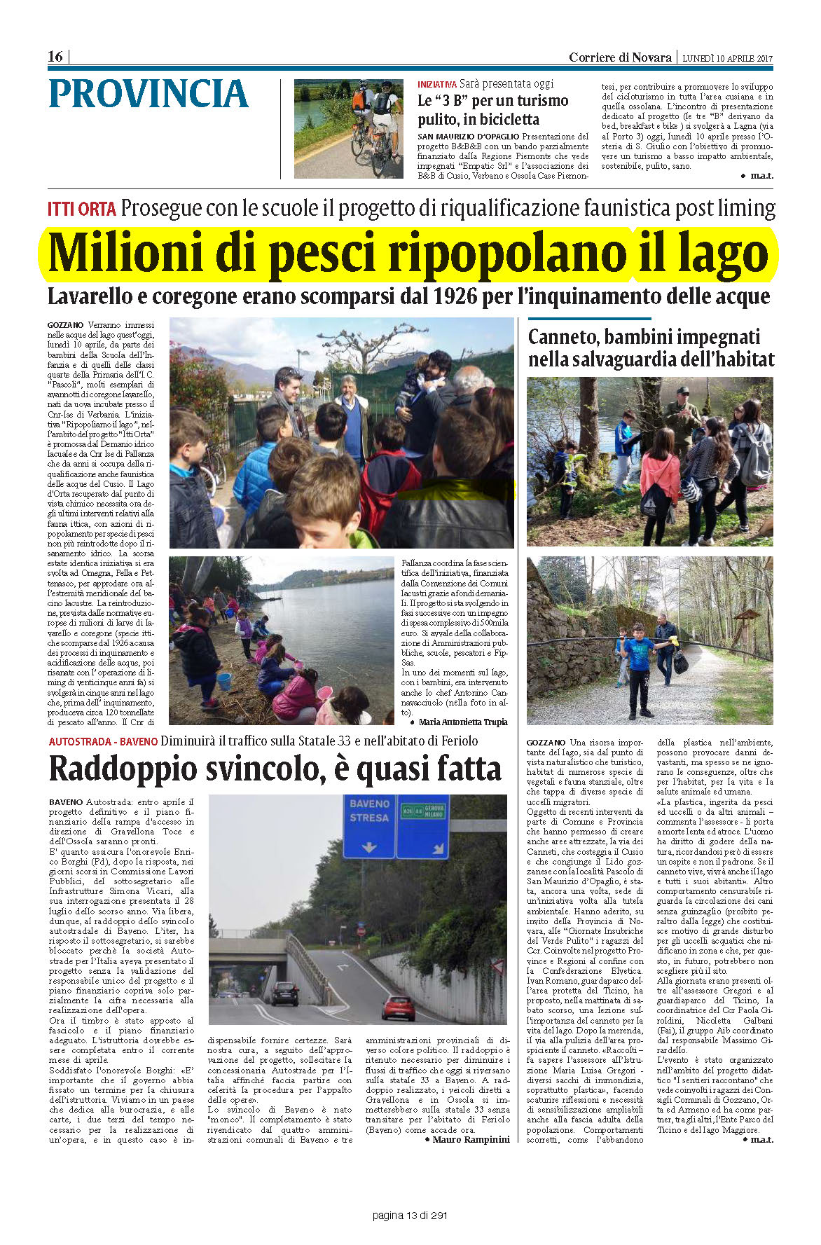 CORRIERE DI NOVARA del 10.04.2017