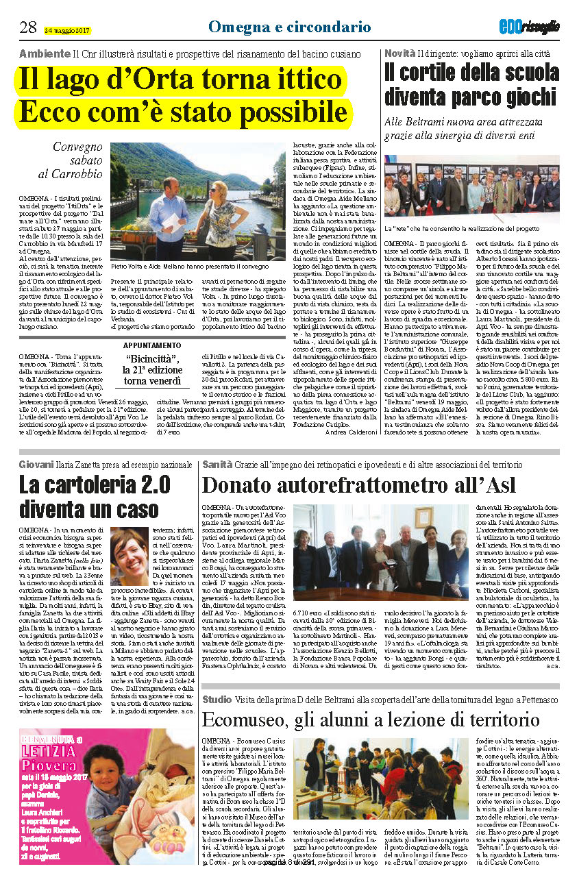 ECORISVEGLIO del 24.05.2017