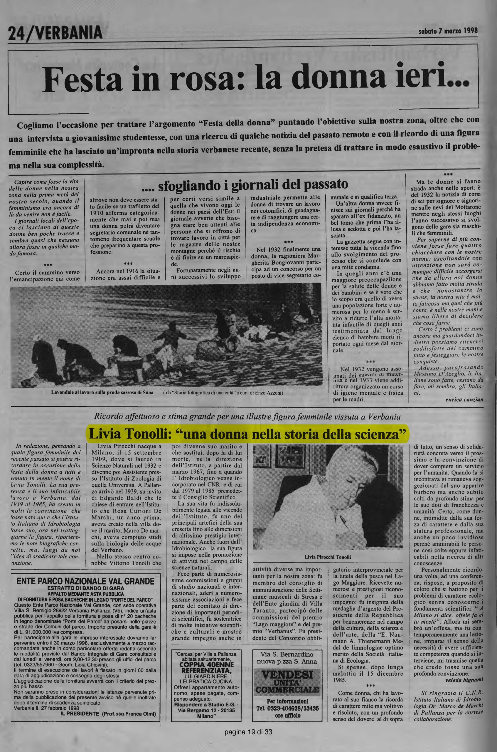 IL VERBANO del 07.03.1998