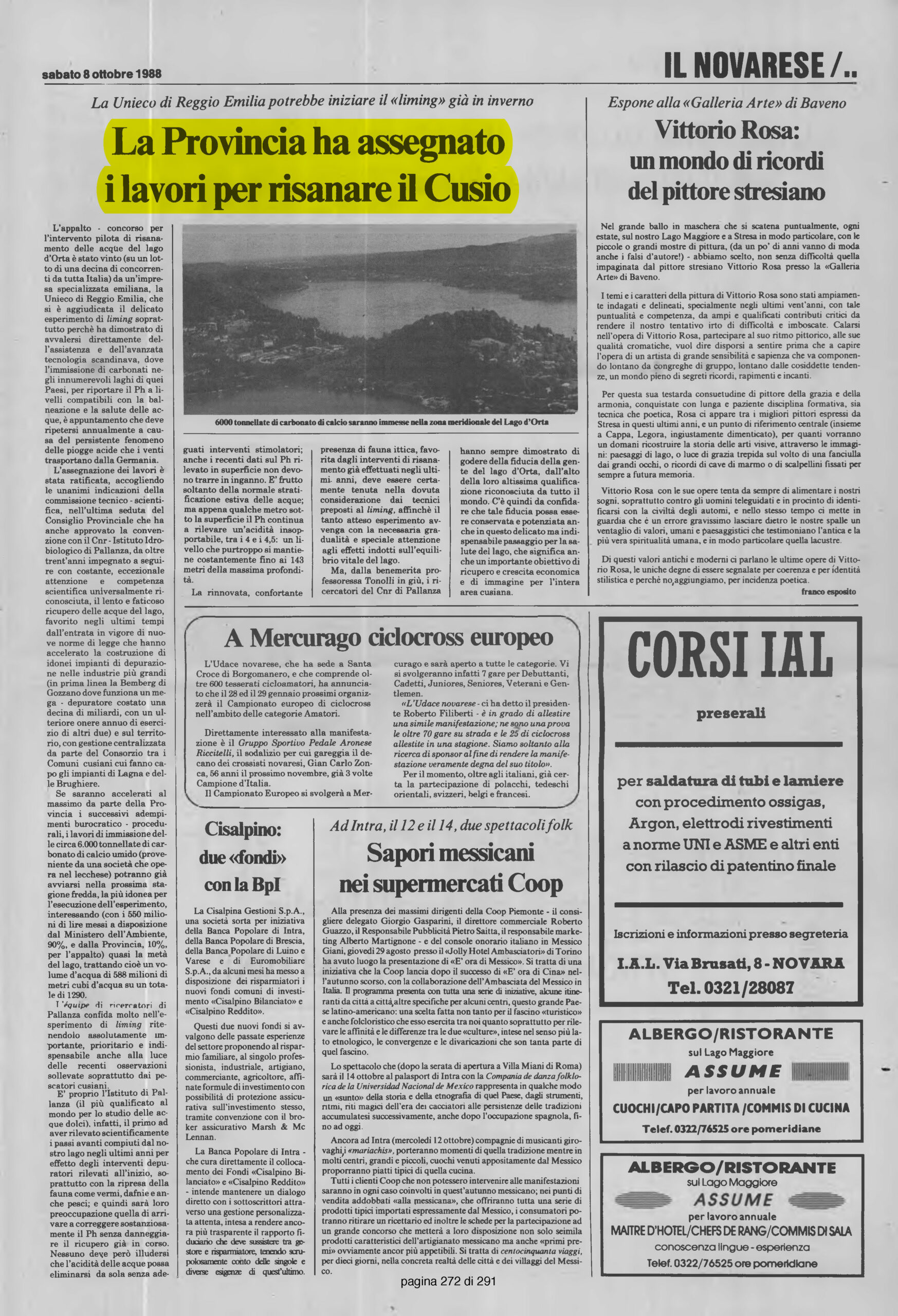 IL VERBANO del 08.10.1988