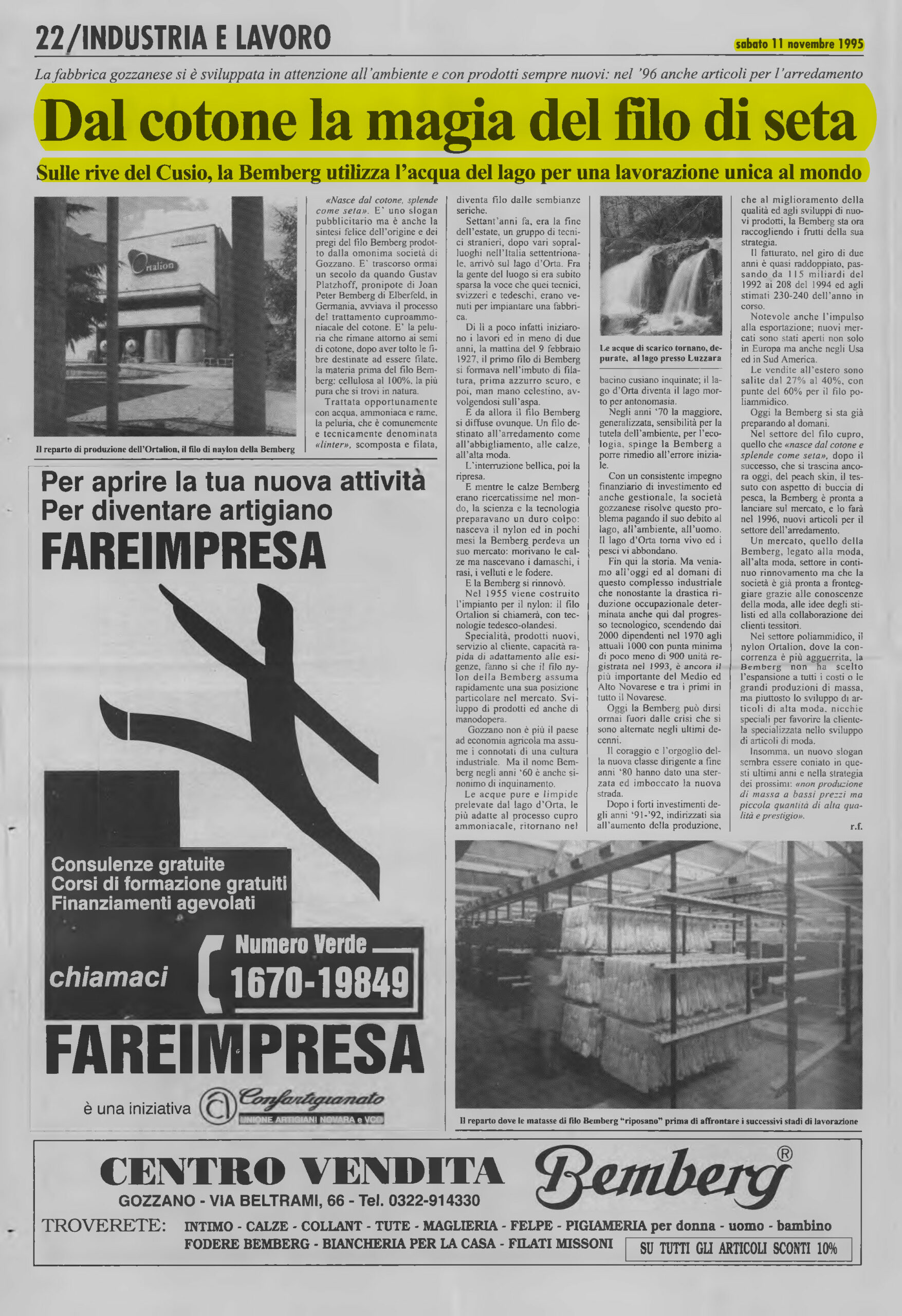 IL VERBANO del 11.11.1995