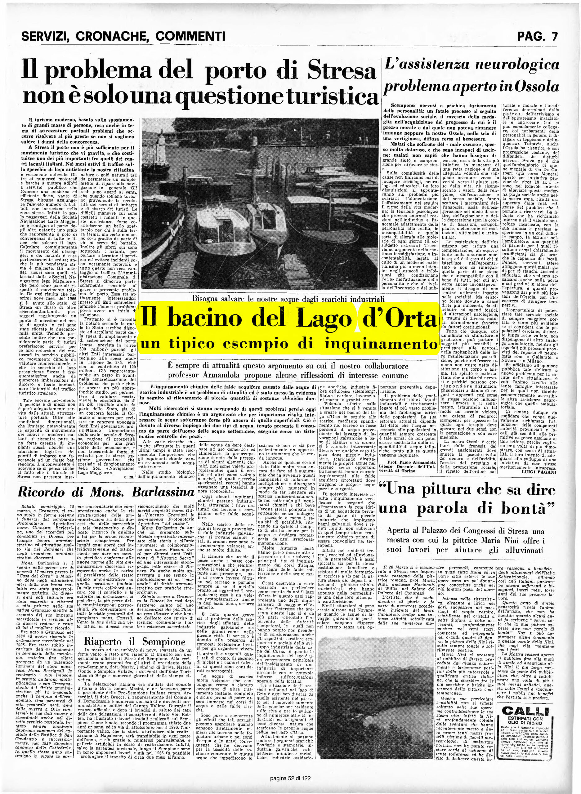 IL VERBANO del 24.03.1967