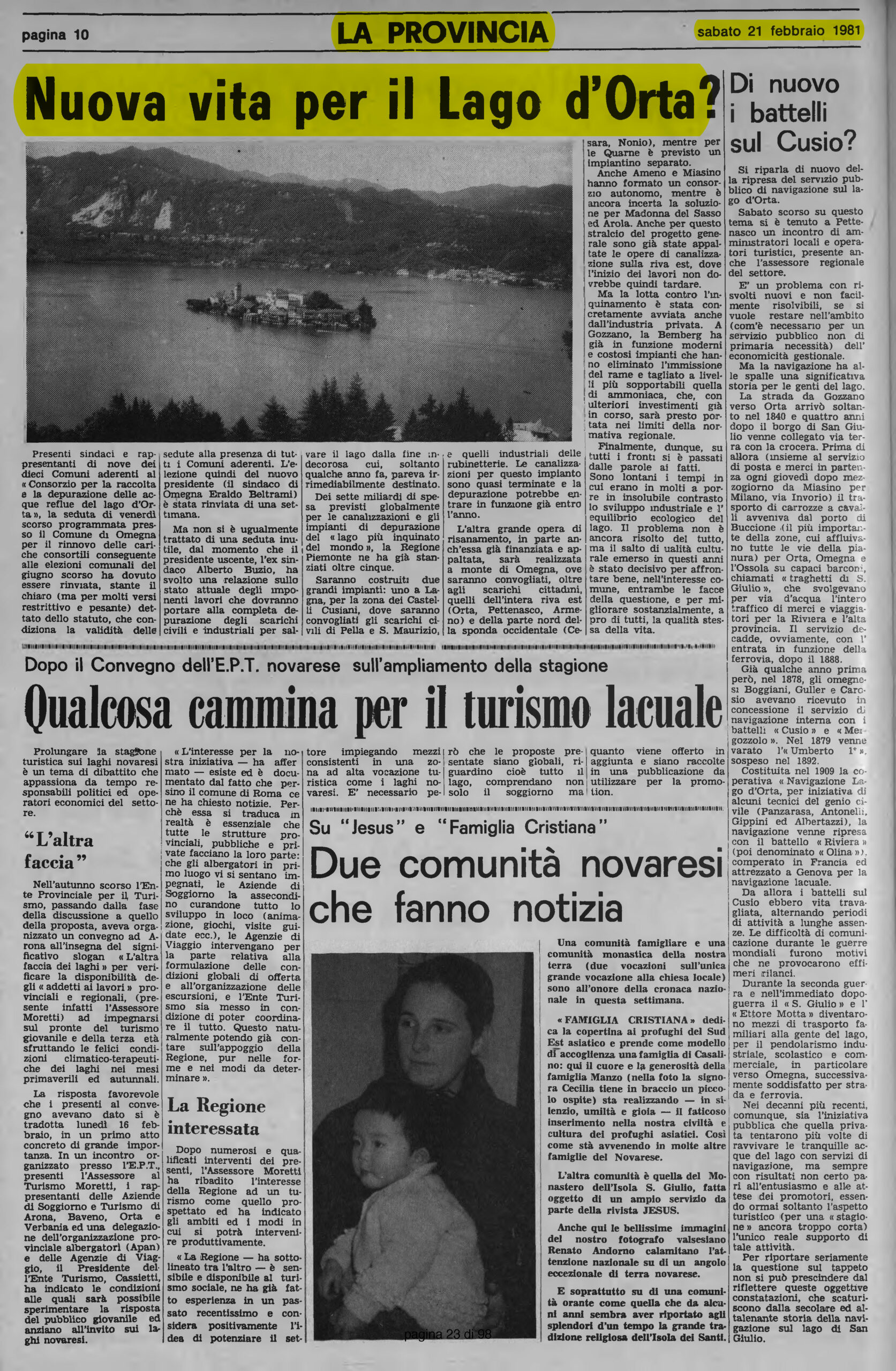 LA PROVINCIA del 21.02.1981