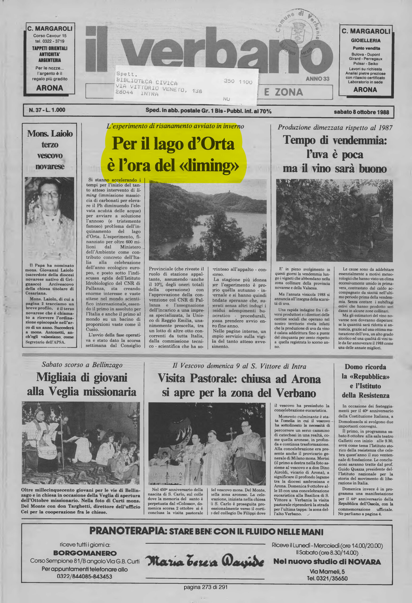 L'AZIONE del 08.10.1988