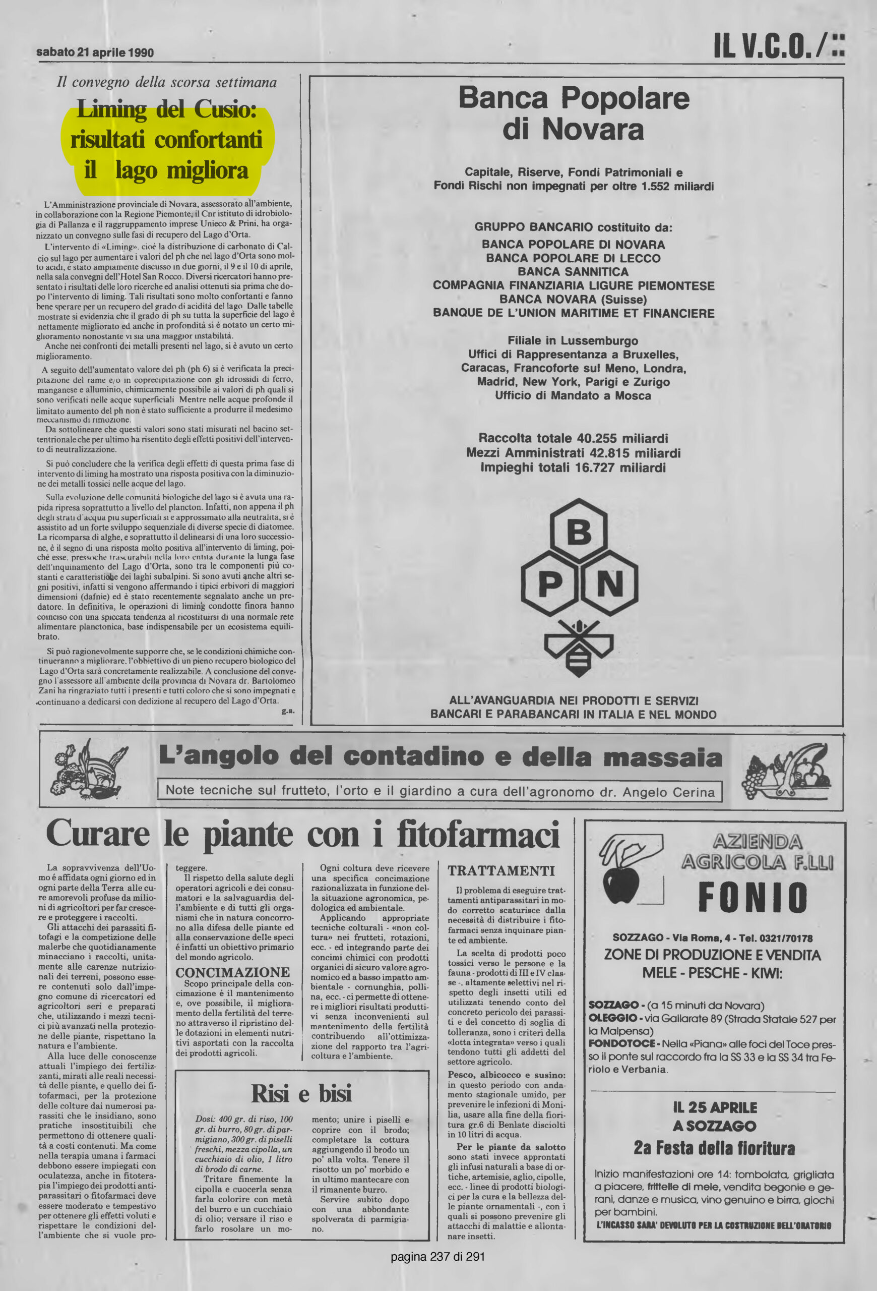 L'AZIONE del 21.04.1990