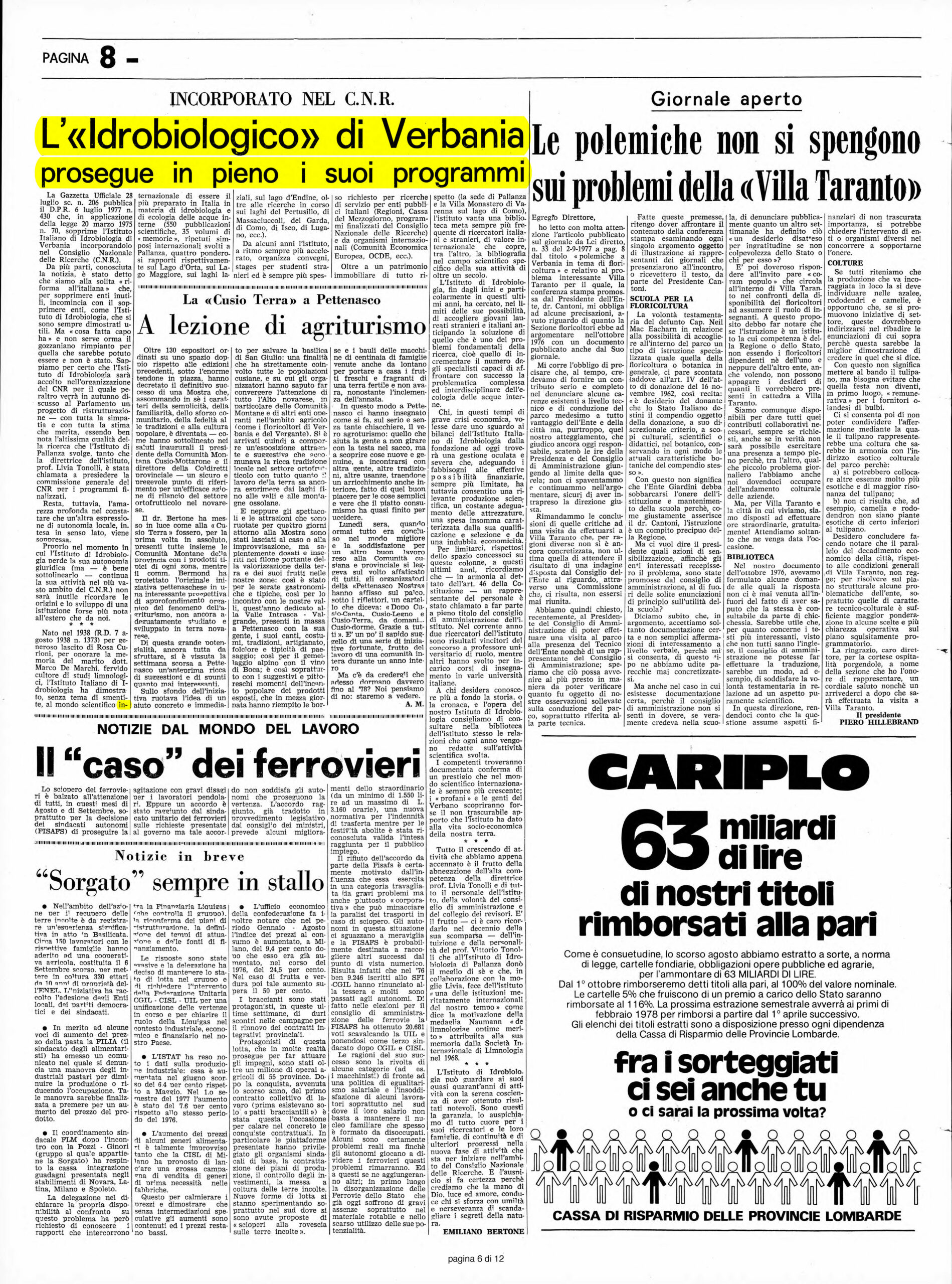 L'AZIONE del 24.09.1977