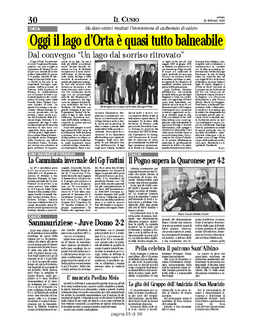 L'AZIONE del 28.02.2009